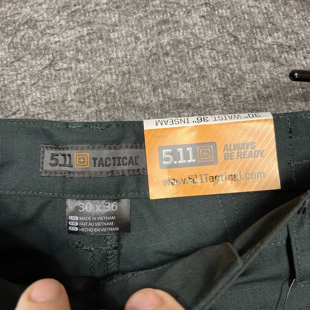 5.11 Tactical Taclite Pro Pants Mens 30x36 Evergreen DNR Ripstop Cargo NWT